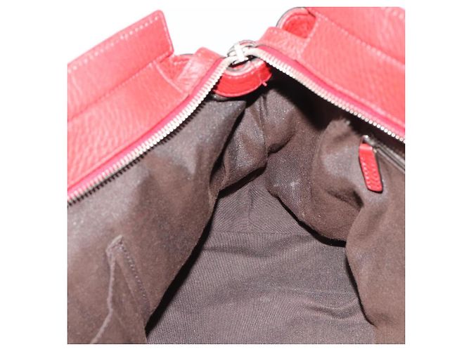 GUCCI Hand Bag Leather outlet Red Silver 355772 - vista 18