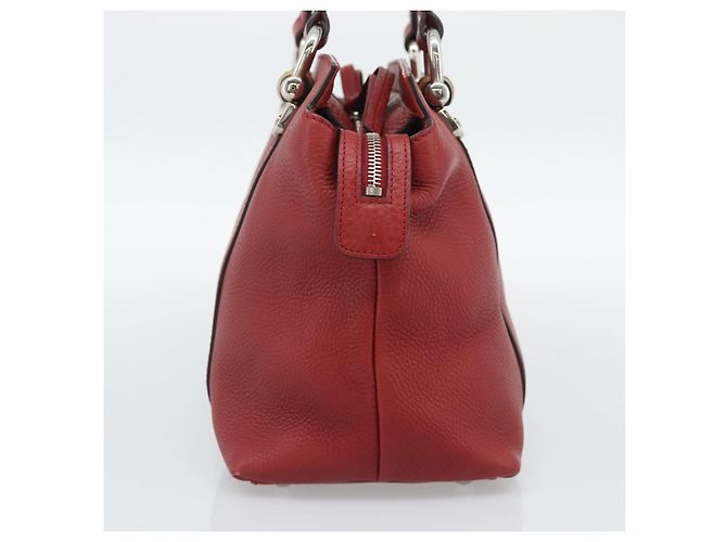 GUCCI Hand Bag Leather outlet Red Silver 355772 - vista 5