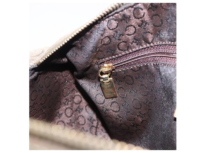 Céline CELINE C Macadam Hand Bag Suede Green Gold Tone - vista 19