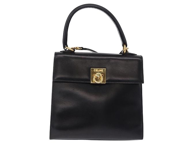 Céline CELINE Handtasche Leder 2way Schwarz Gold - Ansicht 2