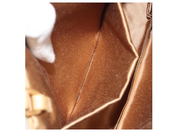 PRADA Studs Tote Bag Leather Beige Gold BN0181 - vista 19