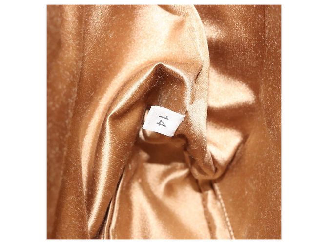 PRADA Studs Tote Bag Leather Beige Gold BN0181 - vista 20