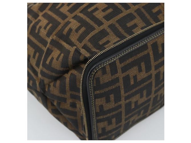 FENDI Zucca Canvas Hand Bag Black Brown - vista 11