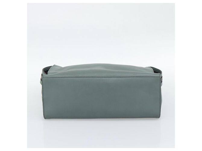 FENDI Hand Bag Leather 2way Green Silver - vista 11