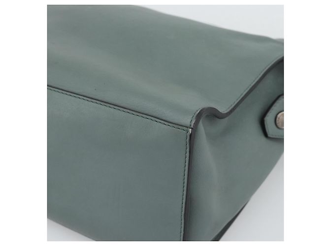 FENDI Hand Bag Leather 2way Green Silver - vista 12