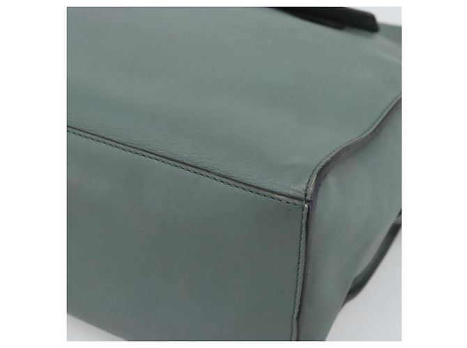 FENDI Hand Bag Leather 2way Green Silver - vista 14