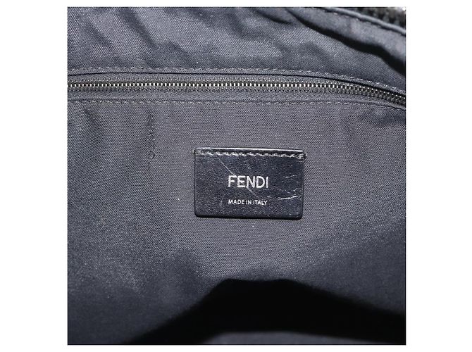 FENDI Hand Bag Leather 2way Green Silver - vista 17