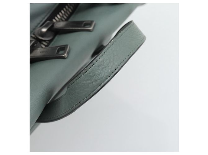 FENDI Hand Bag Leather 2way Green Silver - vista 9