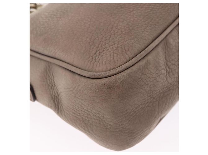 GUCCI Interlocking Shoulder Bag Leather Beige Gold 308983 - vista 11