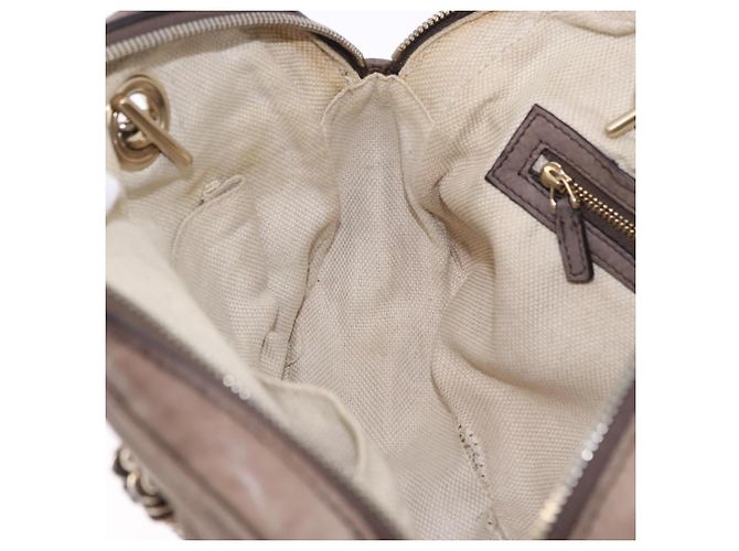 GUCCI Interlocking Shoulder Bag Leather Beige Gold 308983 - vista 20