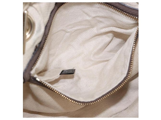 GUCCI Interlocking Shoulder Bag Leather Beige Gold 308983 - vista 22