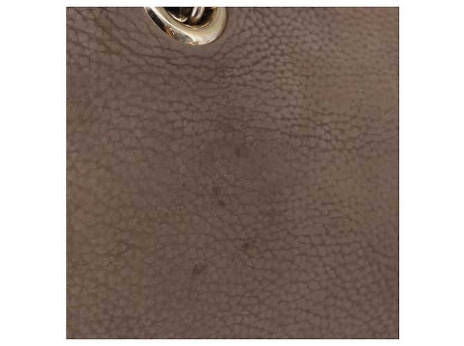 GUCCI Interlocking Shoulder Bag Leather Beige Gold 308983 - vista 4