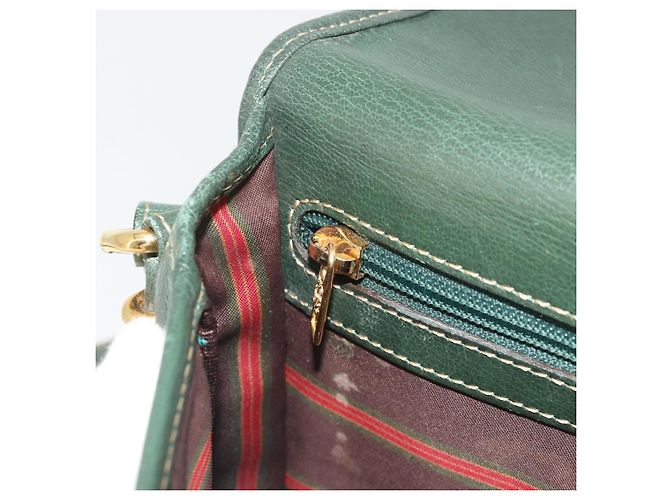 LOEWE Velazquez Schultertasche Leder Blau Goldfarben - Ansicht 20