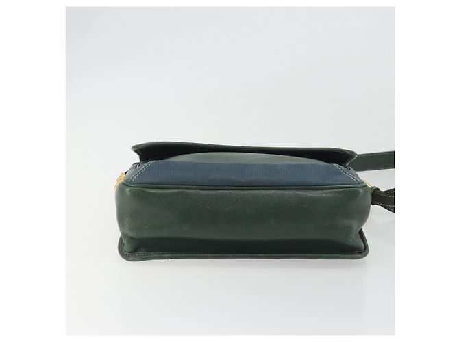 LOEWE Velazquez Schultertasche Leder Blau Goldfarben - Ansicht 5