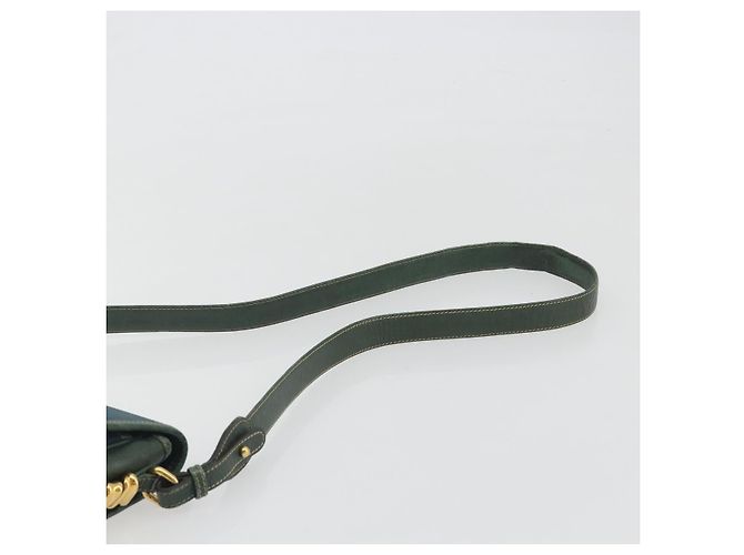 LOEWE Velazquez Schultertasche Leder Blau Goldfarben - Ansicht 8