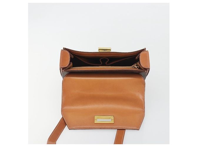 Céline CELINE Macadam Canvas Hand Bag PVC Leather 2way Brown Gold - vista 17