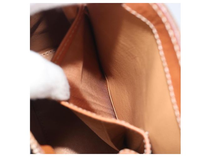 Céline CELINE Macadam Canvas Hand Bag PVC Leather 2way Brown Gold - vista 24