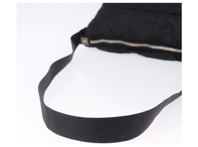 CHANEL Sports Line Shoulder Bag Nylon Black Silver CC - vista 8