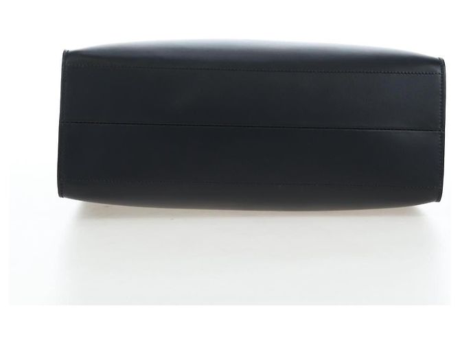 Bolsa de ombro PRADA em couro preto e dourado - vista 10