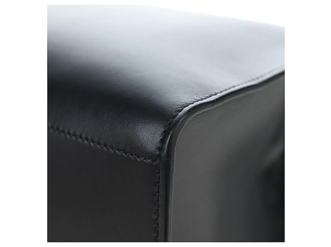Bolsa de ombro PRADA em couro preto e dourado - vista 12