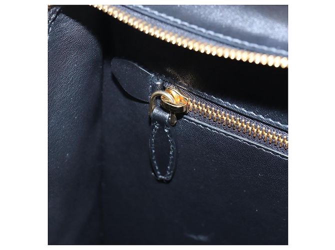 Bolsa de ombro PRADA em couro preto e dourado - vista 22