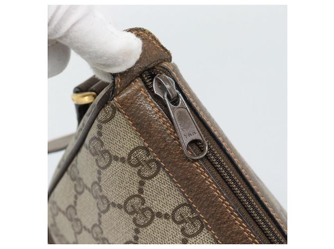 GUCCI GG Supreme Web Sherry Line Shoulder Bag PVC Beige 89 02 054 - vista 14