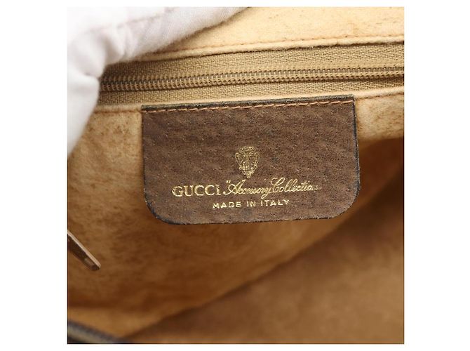 GUCCI GG Supreme Web Sherry Line Shoulder Bag PVC Beige 89 02 054 - vista 15