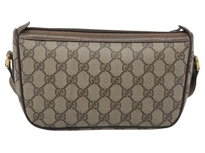 GUCCI GG Supreme Web Sherry Line Shoulder Bag PVC Beige 89 02 054 - vista 3