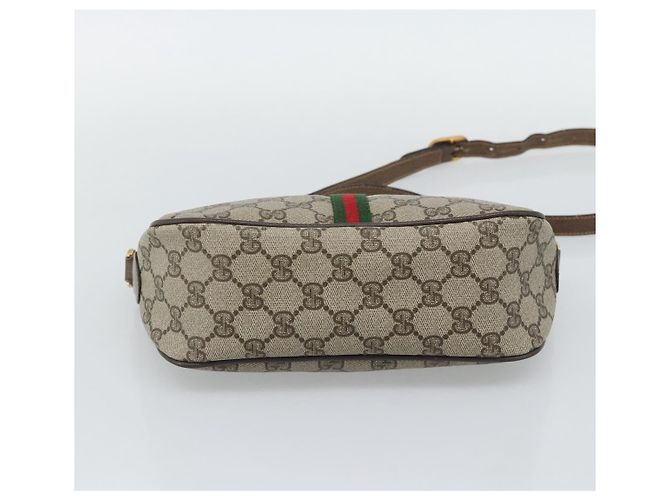 GUCCI GG Supreme Web Sherry Line Shoulder Bag PVC Beige 89 02 054 - vista 9