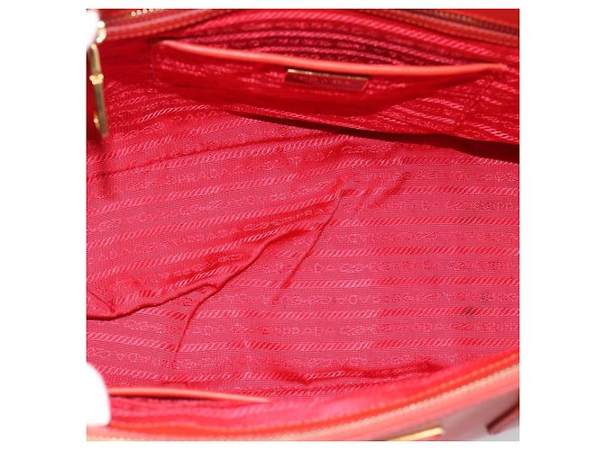 PRADA Hand Bag Safiano Leather 2way Orange Gold - vista 20