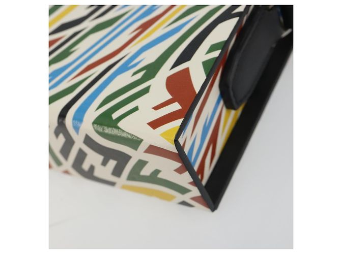 FENDI Zucca Canvas Vertigo Shoulder Bag PVC Multicolor Silver - vista 11