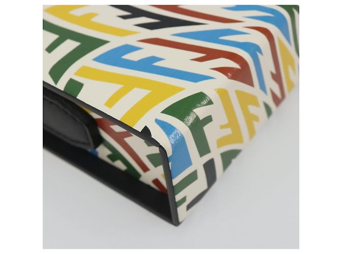 FENDI Zucca Canvas Vertigo Shoulder Bag PVC Multicolor Silver - vista 12