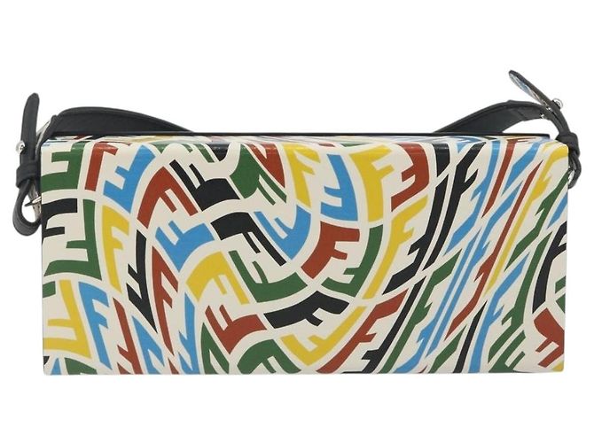 FENDI Zucca Canvas Vertigo Shoulder Bag PVC Multicolor Silver - vista 2