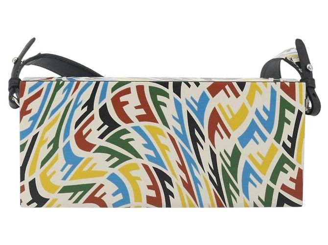 FENDI Zucca Canvas Vertigo Shoulder Bag PVC Multicolor Silver - vista 3