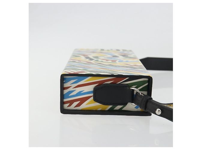 FENDI Zucca Canvas Vertigo Shoulder Bag PVC Multicolor Silver - vista 4