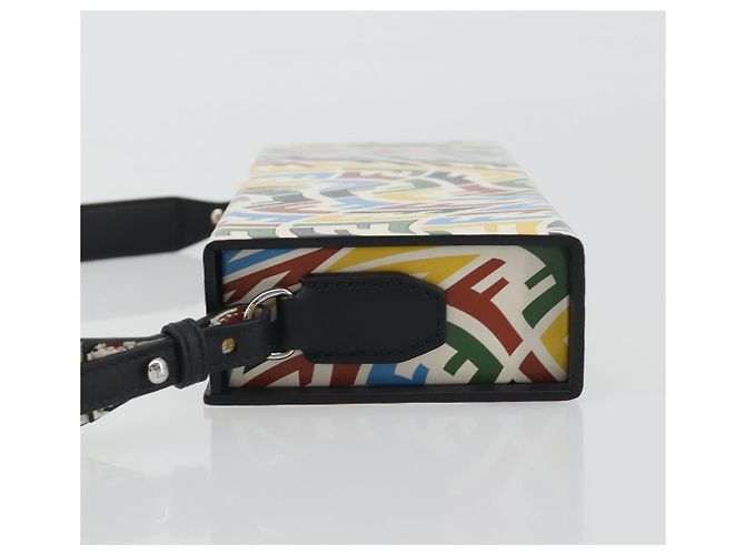 FENDI Zucca Canvas Vertigo Shoulder Bag PVC Multicolor Silver - vista 5