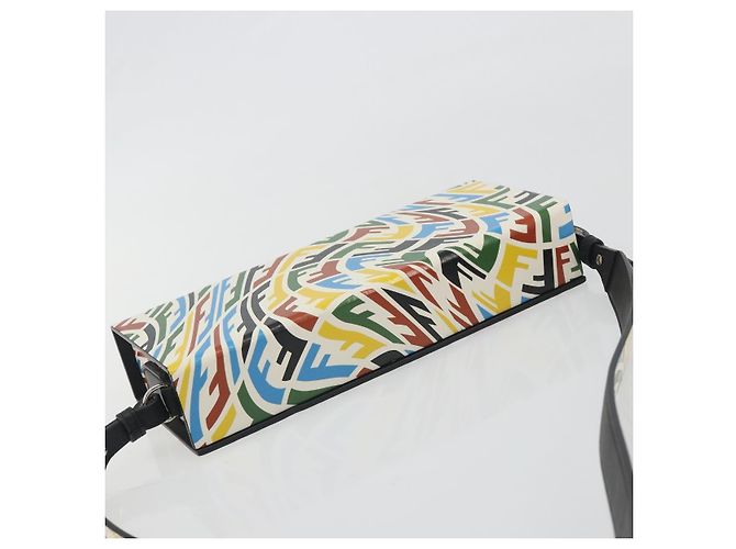 FENDI Zucca Canvas Vertigo Shoulder Bag PVC Multicolor Silver - vista 6