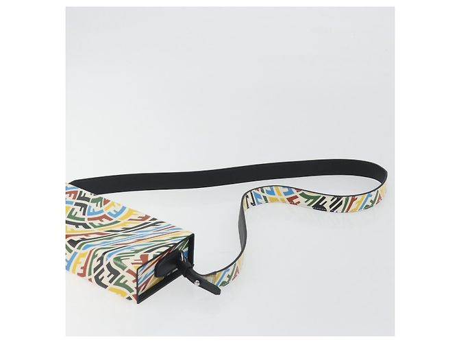 FENDI Zucca Canvas Vertigo Shoulder Bag PVC Multicolor Silver - vista 8