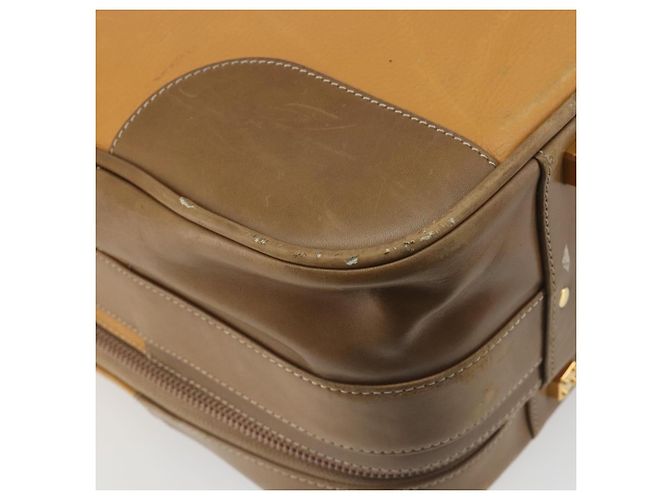 LOEWE Anagram Trunk Leather Beige Gold Tone - vista 13