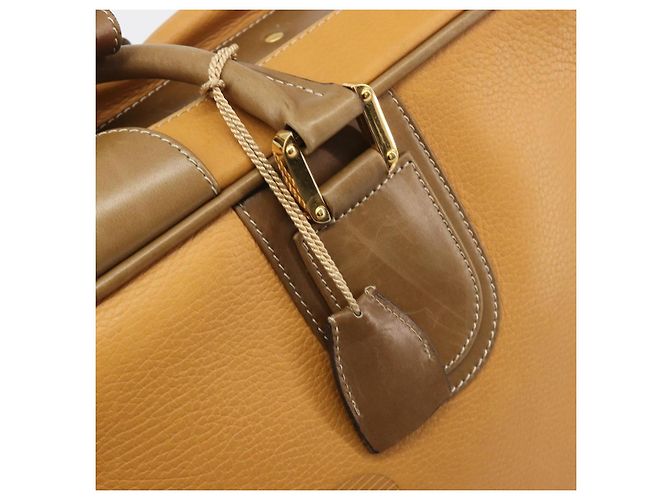LOEWE Anagram Trunk Leather Beige Gold Tone - vista 15