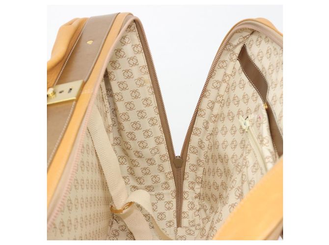 LOEWE Anagram Trunk Leather Beige Gold Tone - vista 20