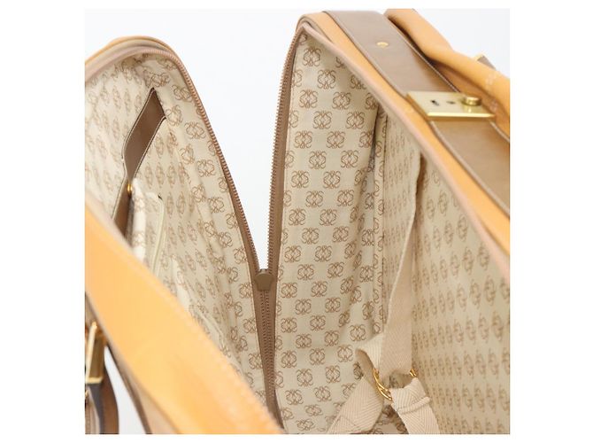 LOEWE Anagram Trunk Leather Beige Gold Tone - vista 21