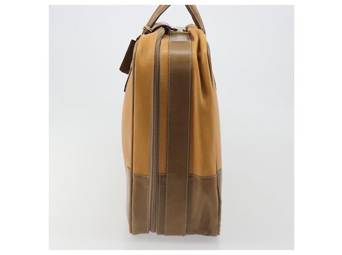 LOEWE Anagram Trunk Leather Beige Gold Tone - vista 4