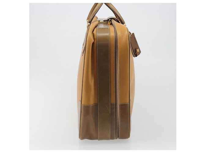 LOEWE Anagram Trunk Leather Beige Gold Tone - vista 5