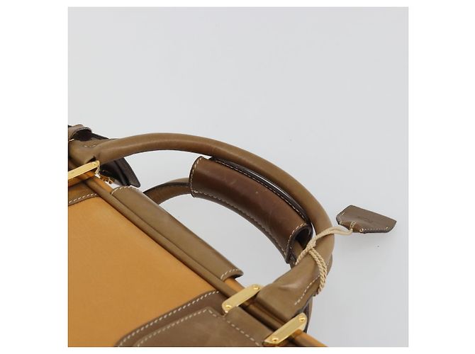 LOEWE Anagram Trunk Leather Beige Gold Tone - vista 8