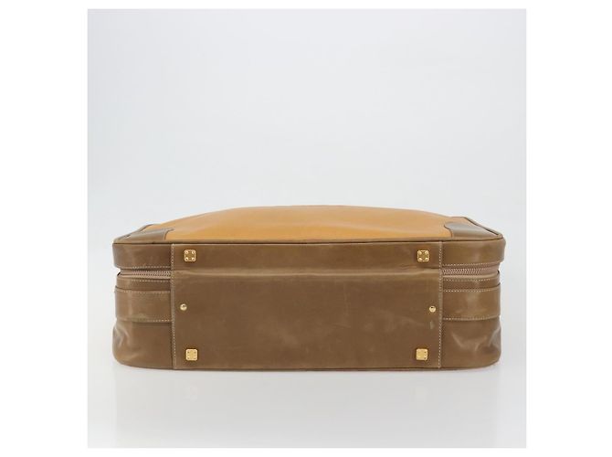 LOEWE Anagram Trunk Leather Beige Gold Tone - vista 9
