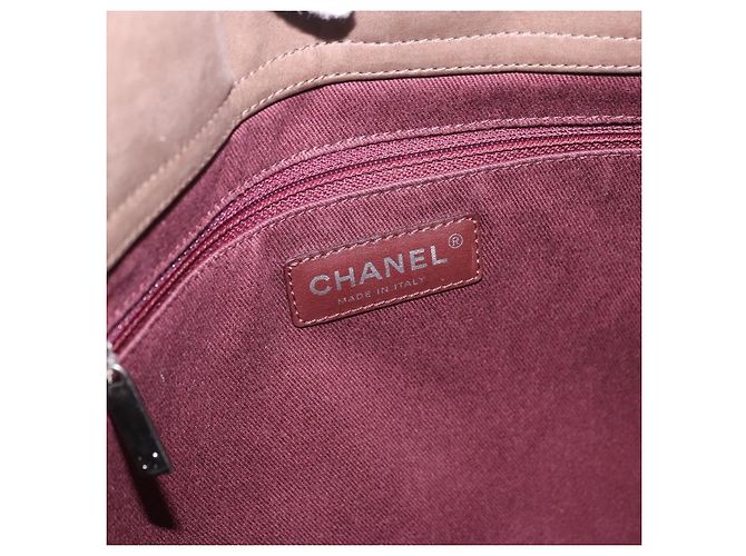 CHANEL Matelasse Chain Hand Bag Leather 2way Brown Silver CC - vista 20