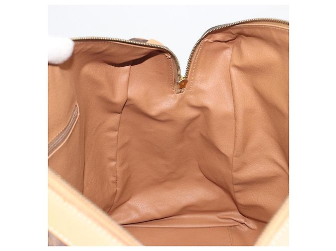 Céline CELINE Macadam Canvas Boston Bag PVC Leather Brown Gold - vista 18