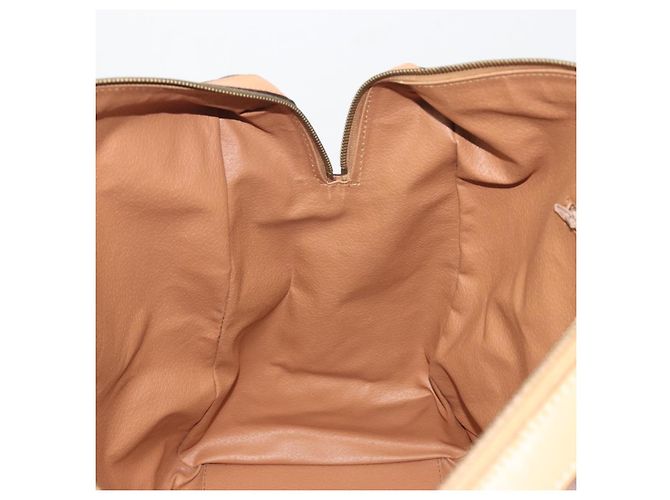 Céline CELINE Macadam Canvas Boston Bag PVC Leather Brown Gold - vista 19