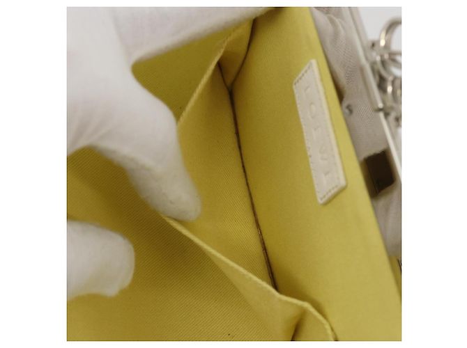 LOEWE Shoulder Bag Leather White Silver - vista 20